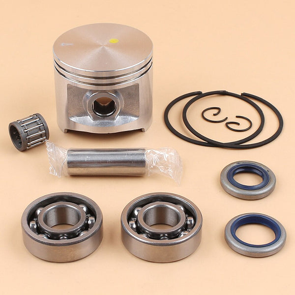 Piston y anillos de 50mm sellos de cigueñal y rodamientos para HUSQVARNA 362 365 371 372 372XP