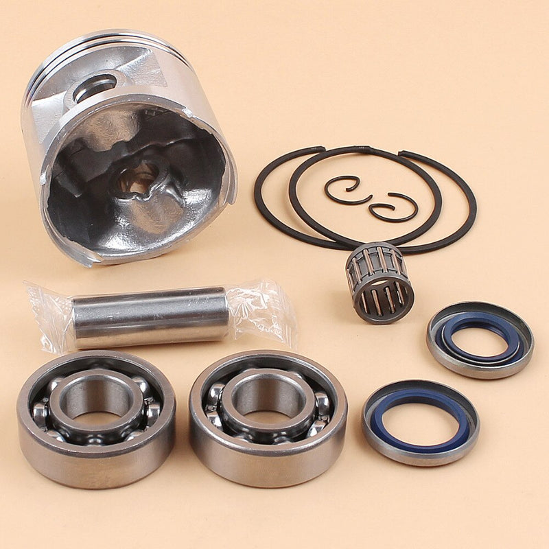 Piston y anillos de 50mm sellos de cigueñal y rodamientos para HUSQVARNA 362 365 371 372 372XP