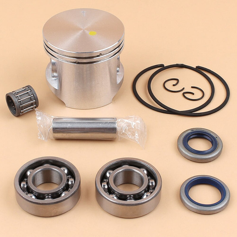 Piston y anillos de 50mm sellos de cigueñal y rodamientos para HUSQVARNA 362 365 371 372 372XP